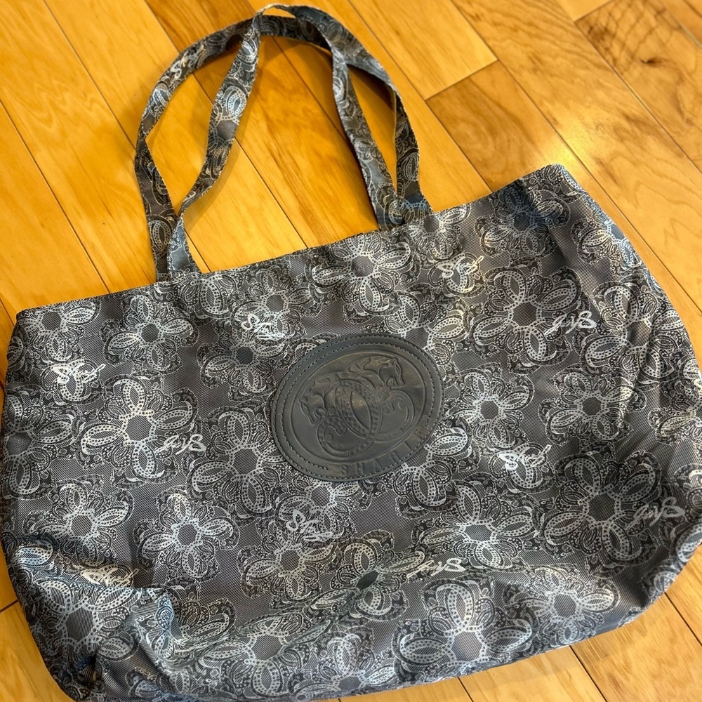 Sharif Foldable Nylon Floral Tote Bag Packable Travel Carryall Beach Errand Bag